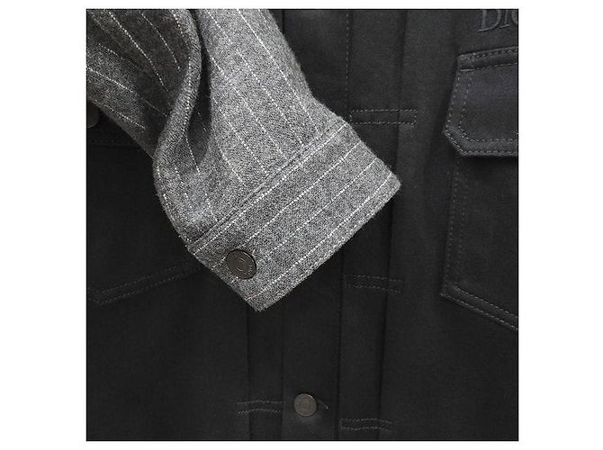 Dior Giacca in denim a righe Nero - vista 5