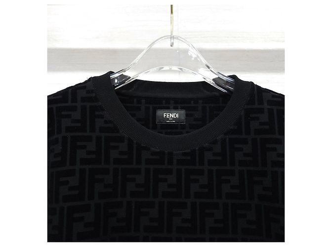 Fendi Monogram Samt-Sweatshirt XS - Ansicht 10