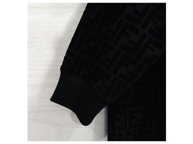 Fendi Monogram Samt-Sweatshirt XS - Ansicht 11