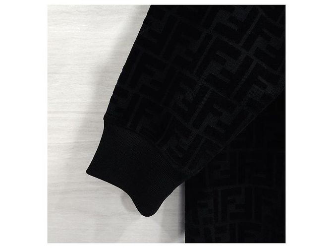 Fendi Monogram Samt-Sweatshirt XS - Ansicht 5