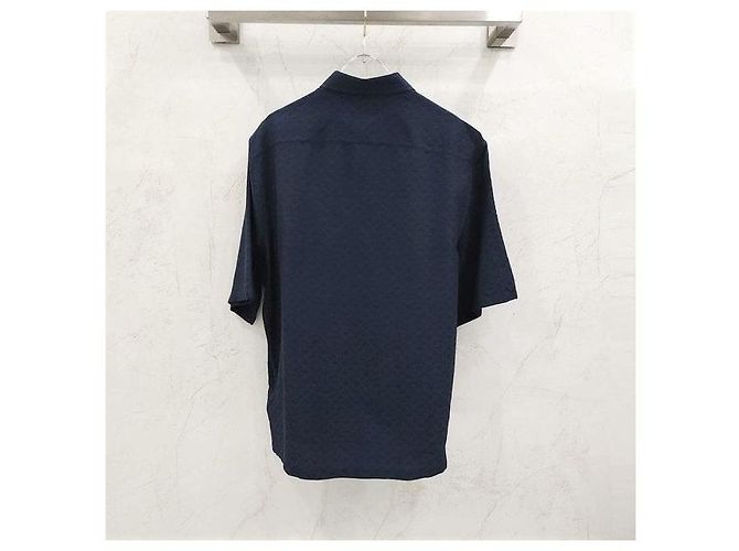 Louis Vuitton Camicia a maniche corte in misto seta monogram - vista 2