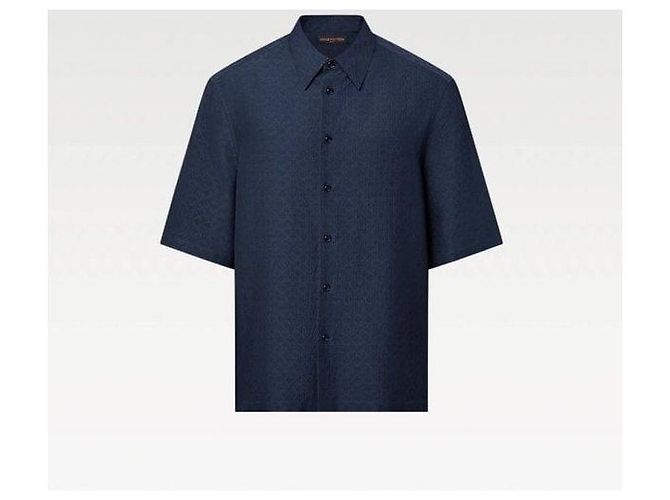 Louis Vuitton Camicia a maniche corte in misto seta monogram - vista 6