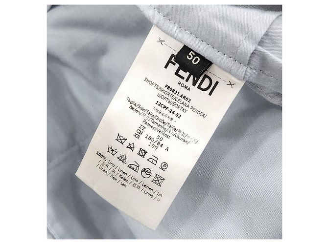 Bermuda Fendi in lino - vista 11