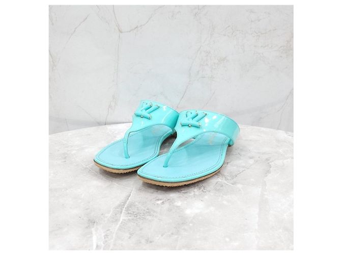 Louis Vuitton Sandali Slippers Logo Mint - vista 6