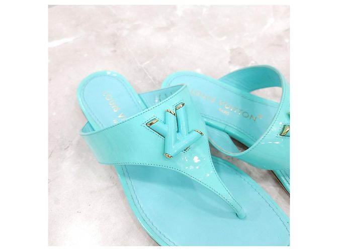 Louis Vuitton Sandali Slippers Logo Mint - vista 9