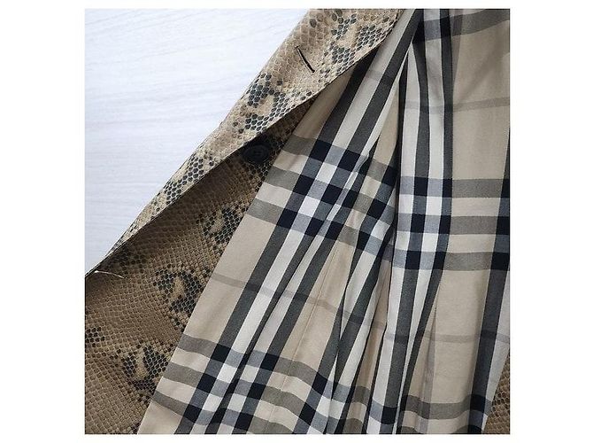Burberry Gabardina con estampado de pitón - vista 5