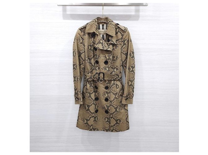 Burberry Gabardina con estampado de pitón - vista 7