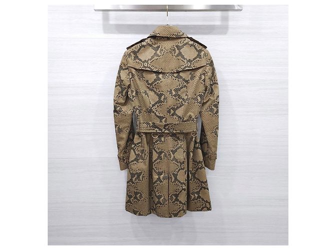 Burberry Gabardina con estampado de pitón - vista 8