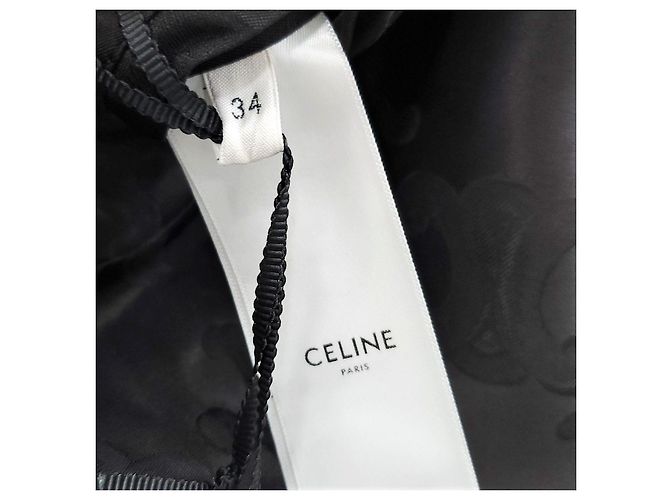 Céline Houndstooth Wool Check Coat - view 15
