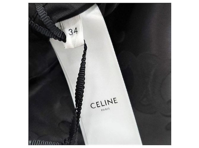 Céline Houndstooth Wool Check Coat - view 6