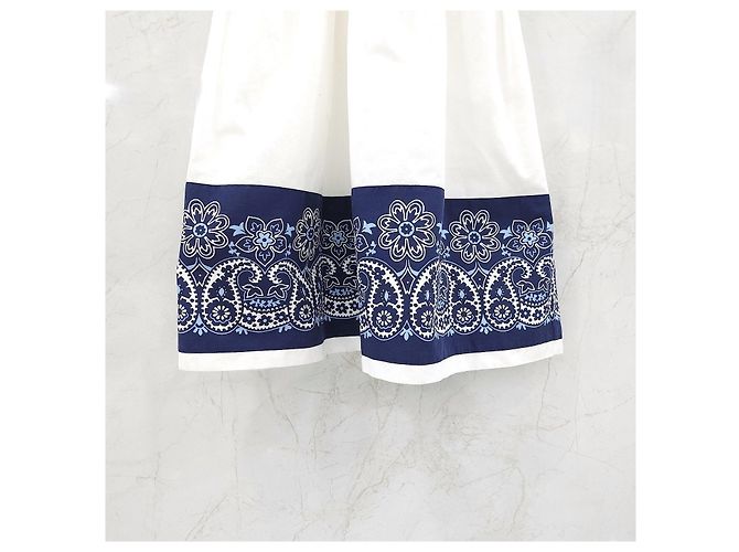 Miu Miu Bandana Popeline Kleid Weiß Einteiler - Ansicht 14