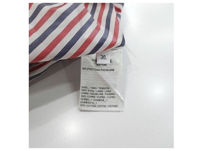 Louis Vuitton Minifalda plisada de lana con rayas diplomáticas - vista 8