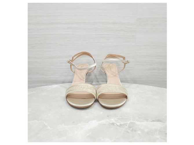 Dior Sandali con tacco Dway Strap Gold - vista 12