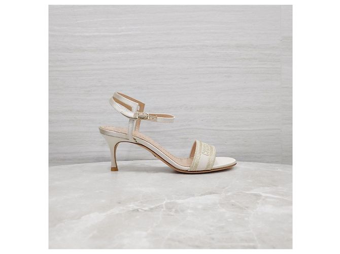 Dior Sandali con tacco Dway Strap Gold - vista 15