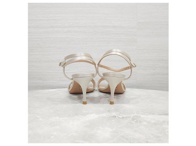 Dior Sandali con tacco Dway Strap Gold - vista 3