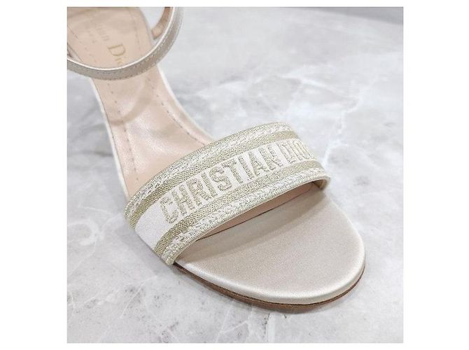 Dior Sandali con tacco Dway Strap Gold - vista 6