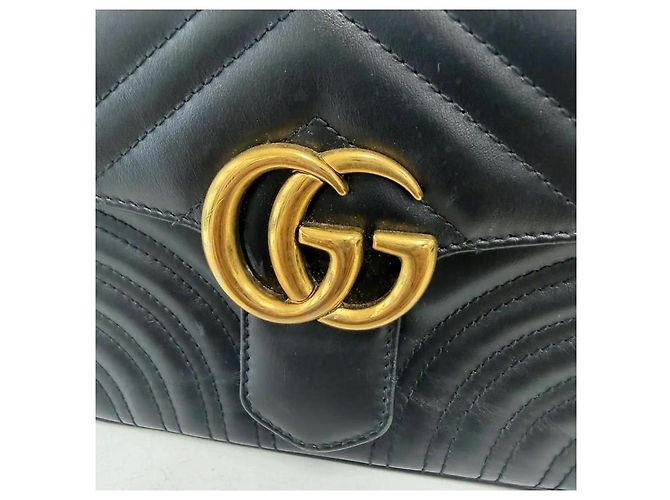 Gucci Mini borsa a tracolla con manico superiore Marmont Matelassé - vista 5