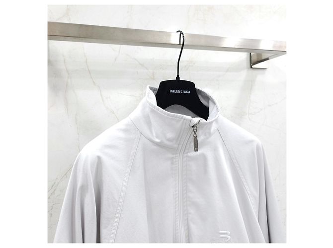 Balenciaga Oversized Jacke mit besticktem Logo - Ansicht 8