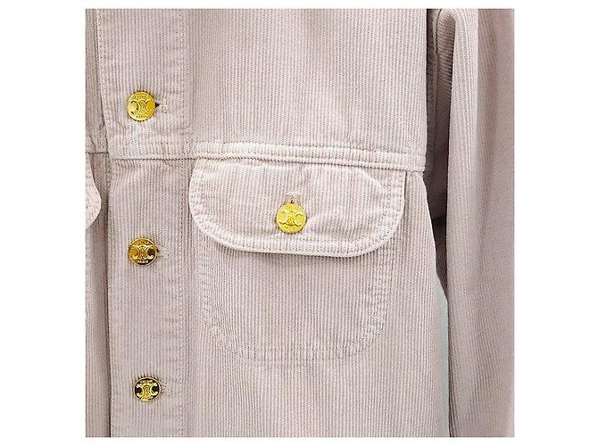 Céline Abrigo Car Coat de pana XS - vista 4