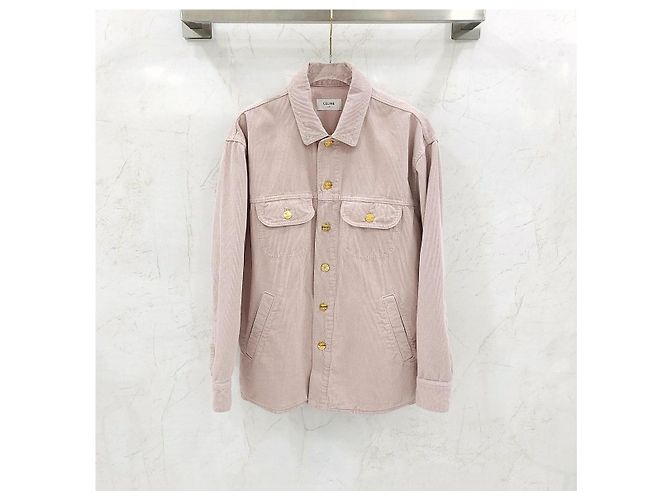 Céline Abrigo Car Coat de pana XS - vista 6