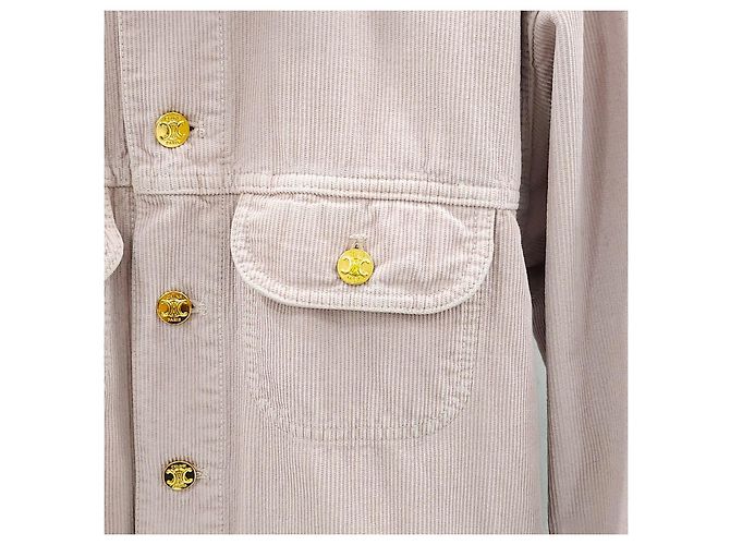 Céline Abrigo Car Coat de pana XS - vista 9