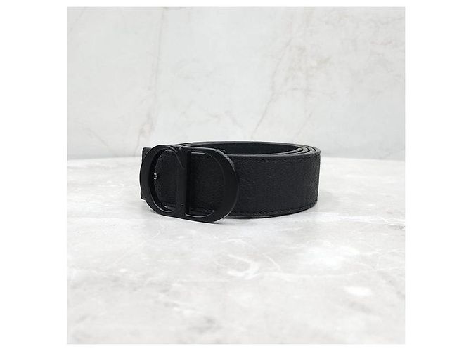 Dior Wendbare Oblique Ledergürtel mit CD-Schnalle - Ansicht 2