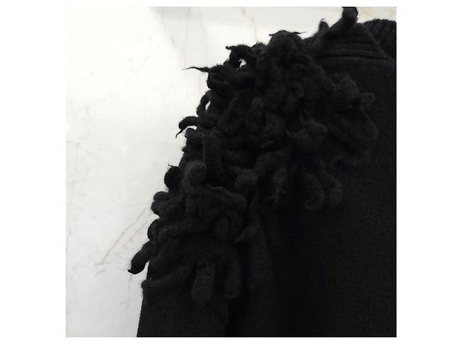 Dior Schwarzer Kaschmirpullover mit Blumenmuster - Ansicht 5