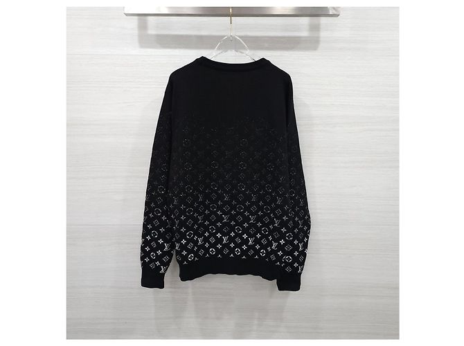 Louis Vuitton Strickpullover mit Rundhalsausschnitt und Gradienten-Monogramm - Ansicht 7