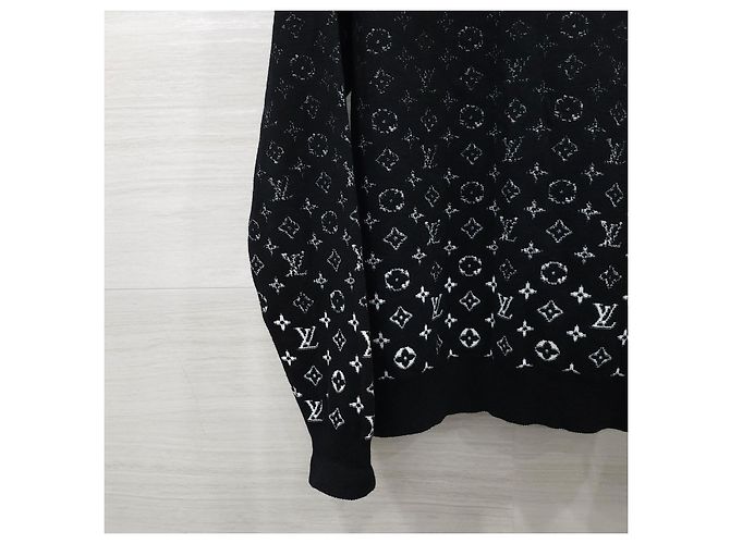 Louis Vuitton Strickpullover mit Rundhalsausschnitt und Gradienten-Monogramm - Ansicht 9