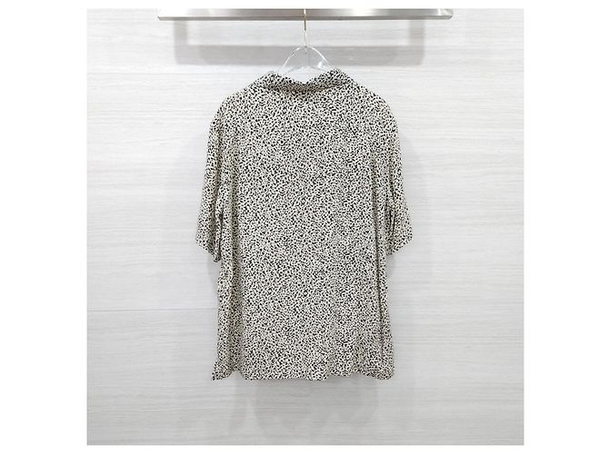 Céline Camicia a maniche corte in seta con stampa hawaiana - vista 8