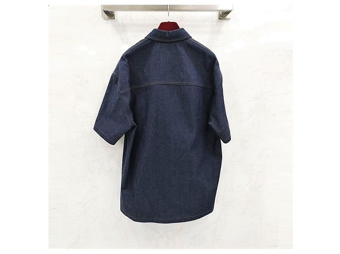 Gucci Camicia in denim Web Band Label - vista 9