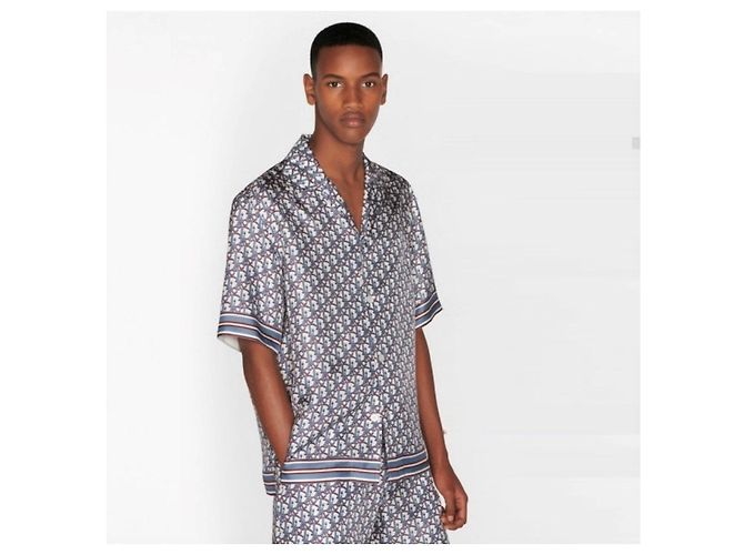 Dior Oblique Pixel Hawaiian-Seidenshirt - Ansicht 12