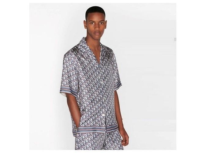 Dior Oblique Pixel Hawaiian-Seidenshirt - Ansicht 6