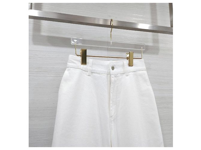 Loewe Bestickte weiße Denimhose - Ansicht 10