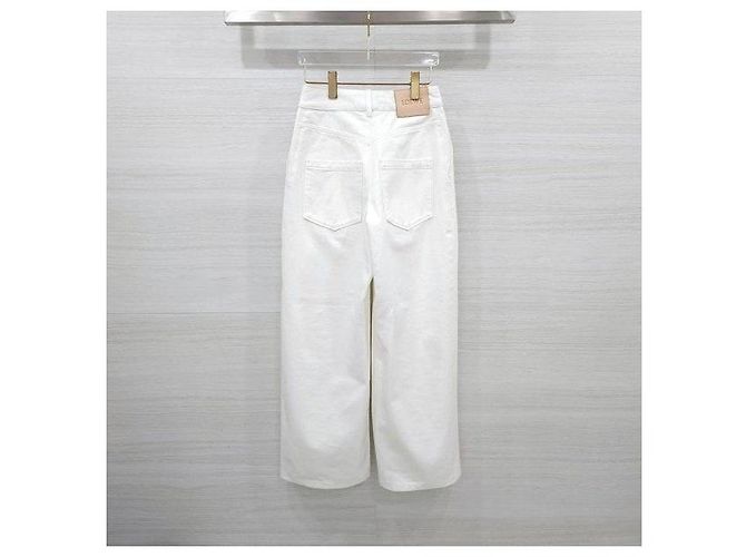 Loewe Bestickte weiße Denimhose - Ansicht 2