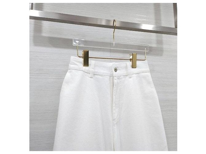 Loewe Bestickte weiße Denimhose - Ansicht 3