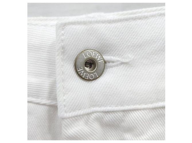 Loewe Bestickte weiße Denimhose - Ansicht 4