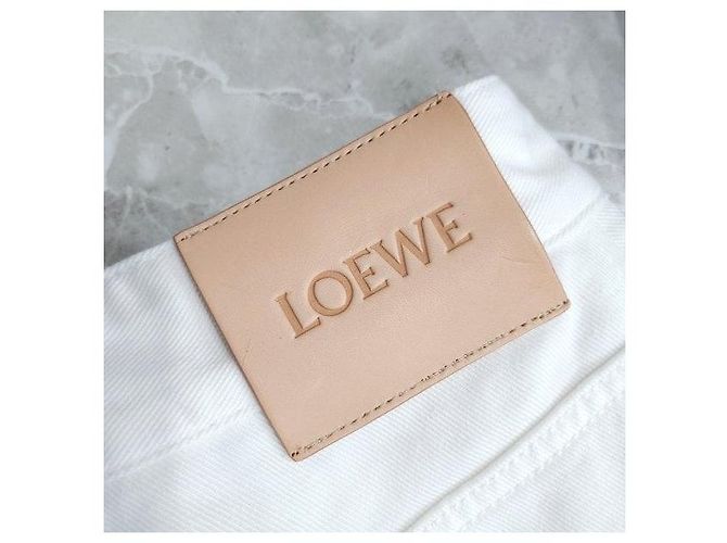 Loewe Bestickte weiße Denimhose - Ansicht 6