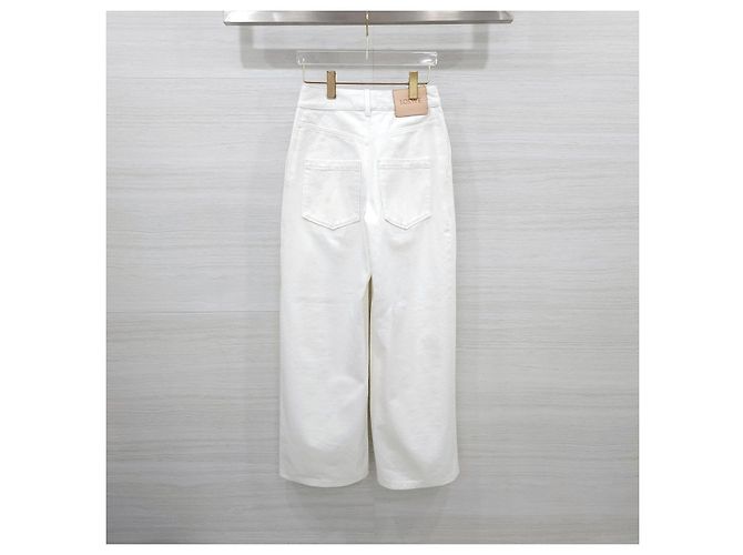 Loewe Bestickte weiße Denimhose - Ansicht 9