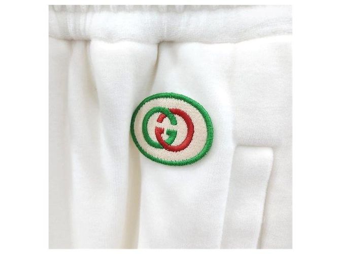 Gucci White Chevron Web Baumwoll-Jogginghose XS - Ansicht 3