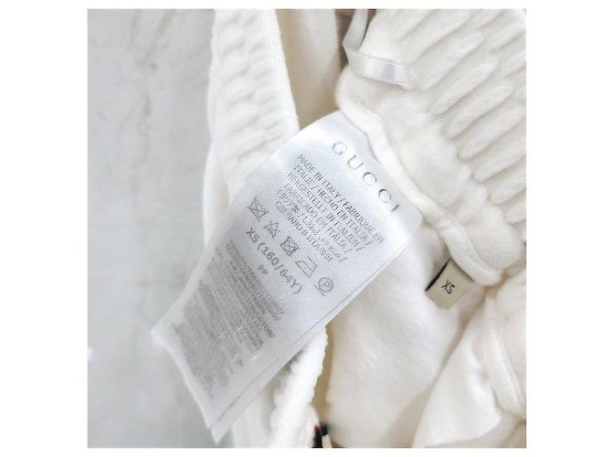 Gucci White Chevron Web Baumwoll-Jogginghose XS - Ansicht 4