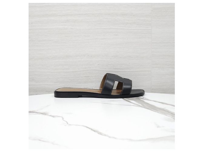 Hermès Sandali Oran neri - vista 11