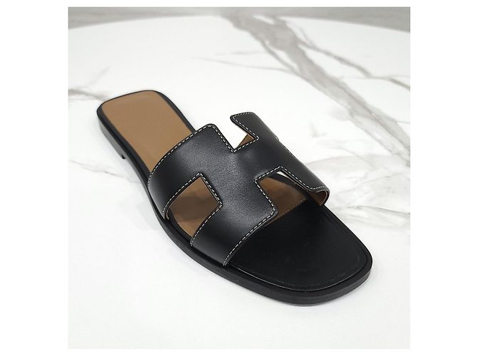 Hermès Sandali Oran neri - vista 12