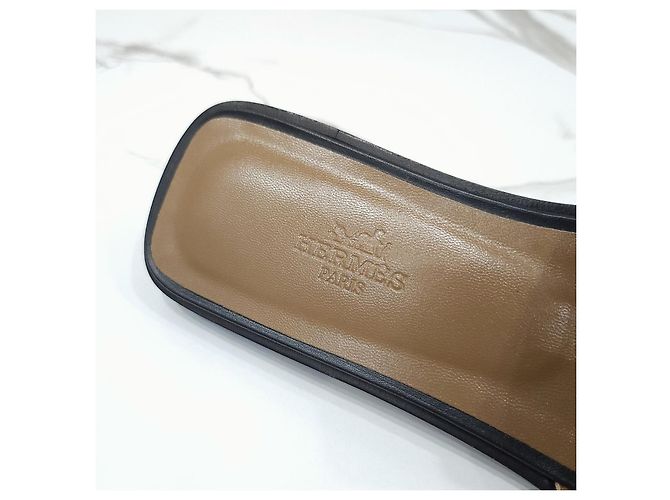 Hermès Sandali Oran neri - vista 13