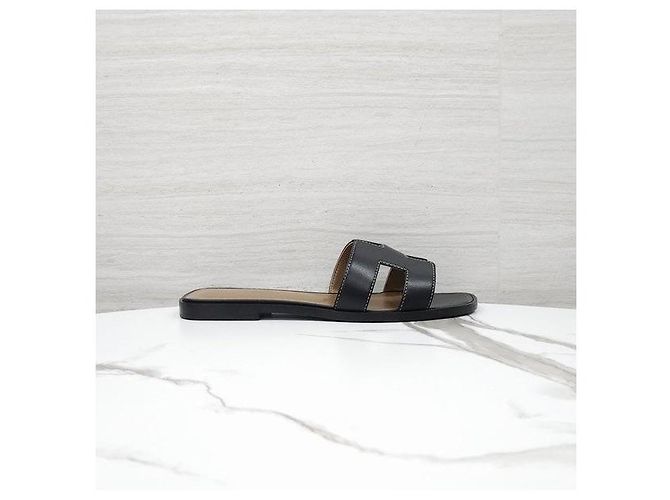 Hermès Sandali Oran neri - vista 4