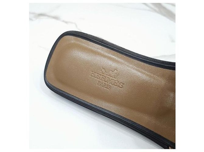 Hermès Sandali Oran neri - vista 6