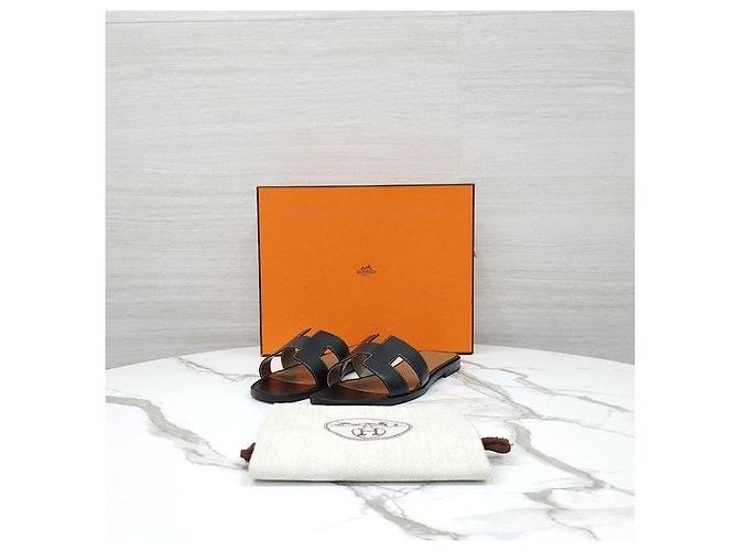 Hermès Sandali Oran neri - vista 7