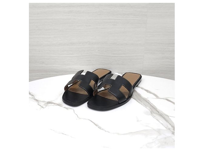 Hermès Sandali Oran neri - vista 8