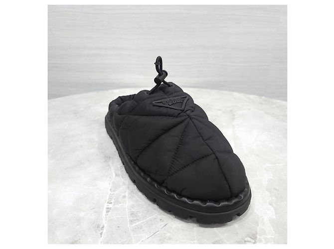 Prada Mules Pantofole Imbottite in Nylon Matelassé - vista 12