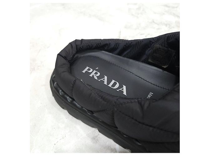 Prada Mules Pantofole Imbottite in Nylon Matelassé - vista 13